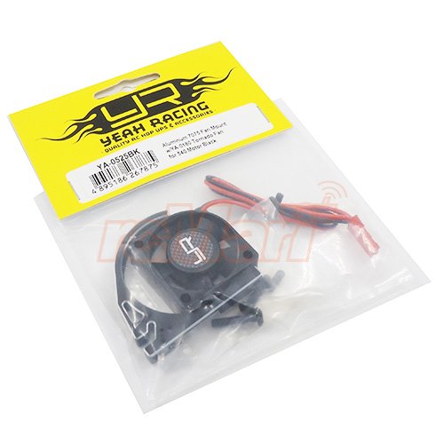 Yeah Racing Aluminum 7075 Fan Mount w/ 30mm Tornado Fan for 540 Motor Black #YA-0525BK - Thumbnail 3