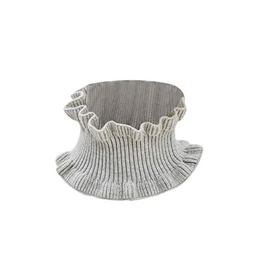 Eforstore Women Fashion Woolen Knitted Collar Scarf Fake Collar Gothic Choker Necklace Detachable Choker Costume Choker Collar Ruffle Scarf