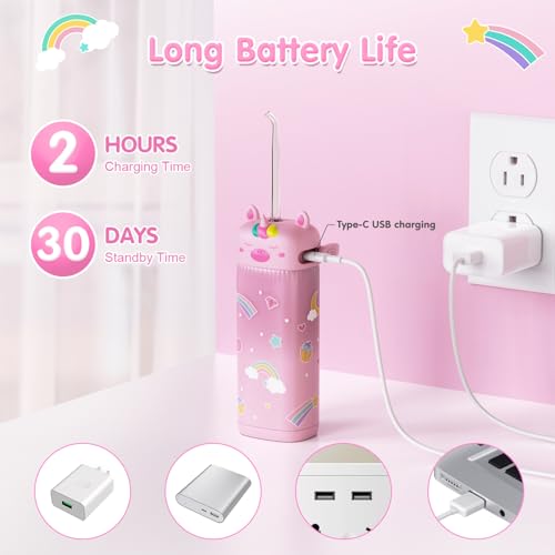 Drlebekids XY10 Water Flosser For Kids Pick Teeth Cleaner thumb #5