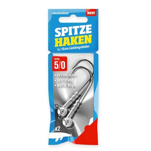Lieblingsköder Spitze Haken 5/0-2 Jighaken, Gewicht:Gr. 5/0 8g