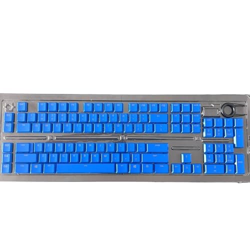 Touches ABS pour Logitech G915 et G813, set de 109 touches de rechange QWERTY US translucides bleues