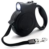 Retractable Dog Leash - 16 ft Scalable Heavy Duty Dog Leash with Flashlight, Moving Free, One Button Break & Lock, Dog Leashes for Small Dogs Medium Dogs Up to 110lbs