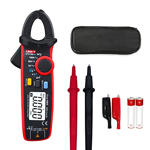 Image of UNI-T UT210e Pro Digital Clamp Meter with Alligator Electric Clips Test Leads, AC /DC Amp Meter Clamp Multimeter Tester Voltmeter HVAC Tool