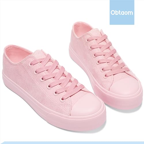 Image of Obtaom Unisex Canvas Shoes Low Top Fashion Sneakers Slip on Walking Shoe