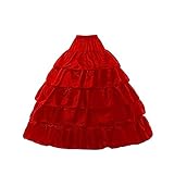 ❀4 aros 5 volantes y aros fuertes : Falda de falda tiene 4 aros 5 volantes y hacemos los pliegues de forma artesanal.Sobre los aros, utilizamos materiales fuertes de alta calidad para hacer falda de aro y puede llevar un vestido pesado, no flexible y no te preocupes, la falda del aro se mueve hacia el lado opuesto.
