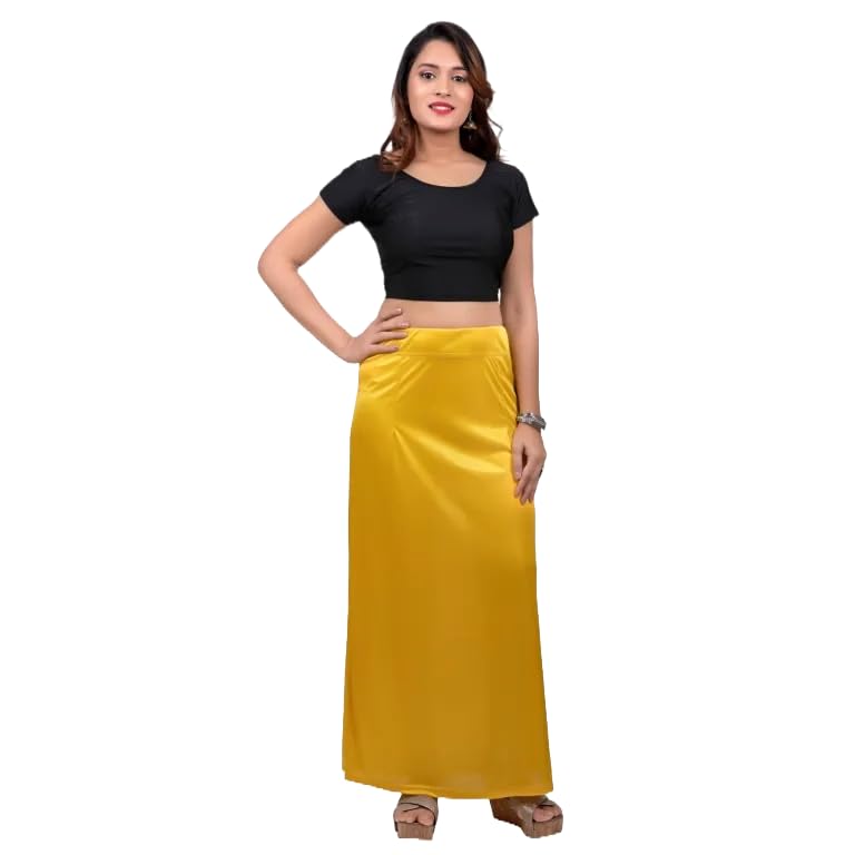 Satin Petticoat for Women | Ready-to-Wear Petticoat for Saree | Underskirt Shapewear | Elegant Satin Petticoat for Women-image-30