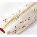 MOZXIRZ 2 Pcs Cute Pencil Case/ Pouch, Pencil Bag/Case Holder Floral Pen Holder Cosmetic Makeup Bag for Women (2Pcs Soft Flower)