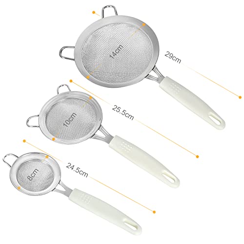 Set di 3 Colino da Cucina 8/10/14 cm