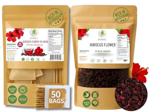 Jamaica (Hibiscus) Tea Combo – 50 Tea Bags (2 g