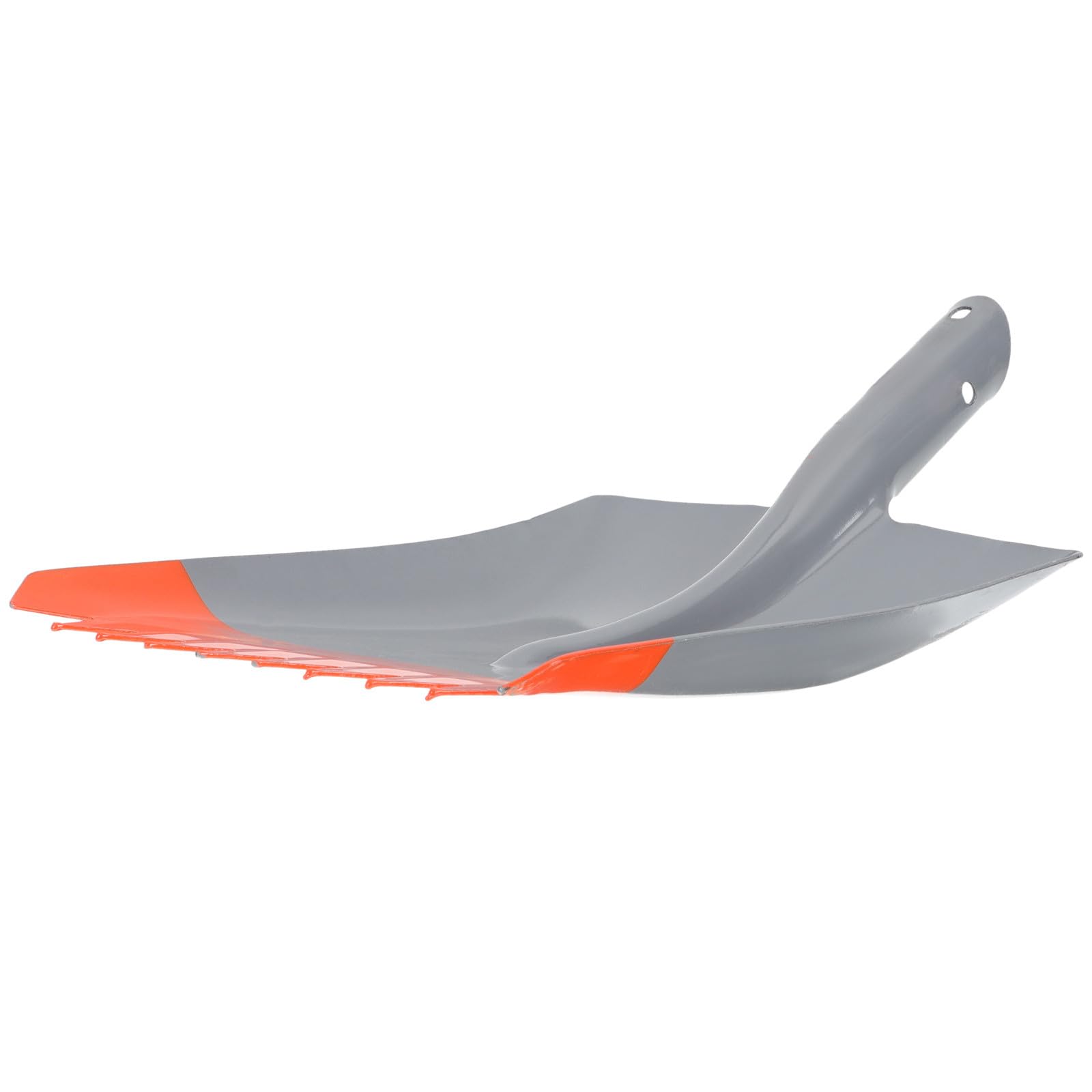YARNOW Pala Rompighiaccio in Acciaio Spesso Testa Doppia Dentata e Raschietto Sostituibile, Pala da Neve in Metallo Resistente per Vialetto e Giardino, Strumento Multifunzione