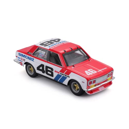 Datsun 510 #46 John Morton BRE a escala 1:43 Bburago miniatura 4
