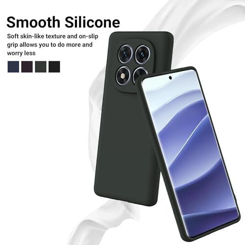 Image of FIRST MART Matte Silicone Back Cover for Redmi Note 15 Pro Plus - Green