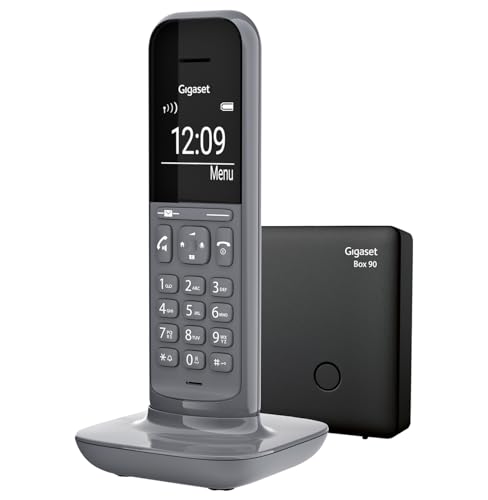 Gigaset C575A Duo - 2 Schnurlose DECT-Telefone mit Anrufbeantworter - großes Farbdisplay mit aktueller Benutzeroberfläche - Adressbuch - Jumbo-Modus und Anrufschutz, schwarz [Deutsche Version]