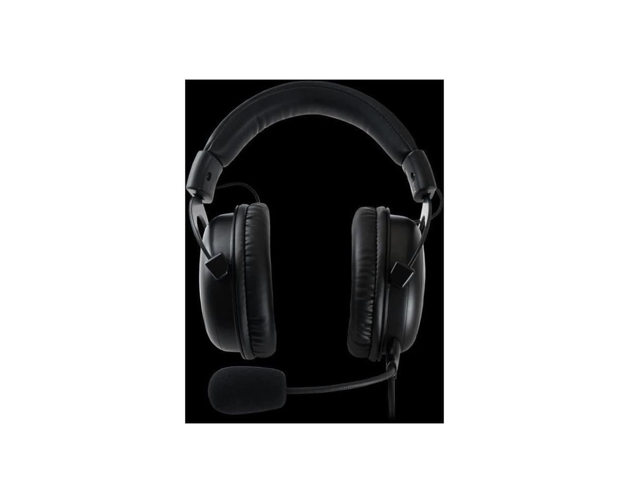 QPAD QH-91 Pro Gaming Premium Headset, Auriculares para Jugadores de PC con Sonido estéreo de 53 mm, Negro