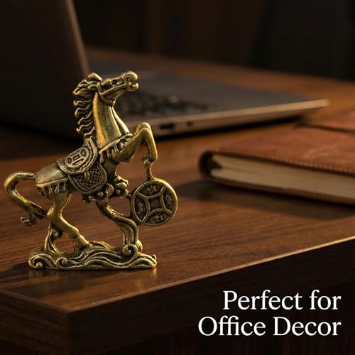Set de 2 estatuas de caballo de latón Año 2026 miniatura 4