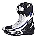 Produktbild MERRYHE Motorradstiefel für Männer Gepanzerte Motorrad Hohe Knöchelschutz Stiefel Schuhe Anti Slip Racing Sport Herren Off Road Adventure Touring Motorradschuhe,White-43