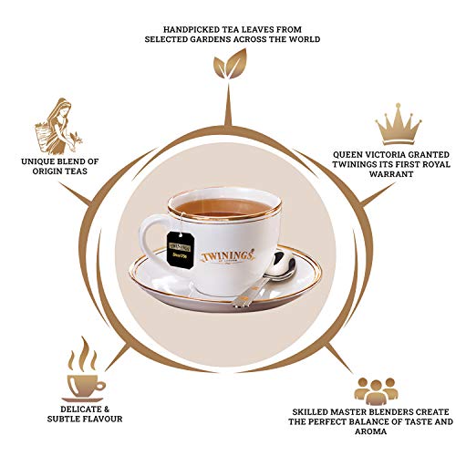 Image of Twinings Darjeeling Tea, 100 Teabags, Premium Black Tea, Origins, Light Strength, Delicate and Subtle,200 Grams