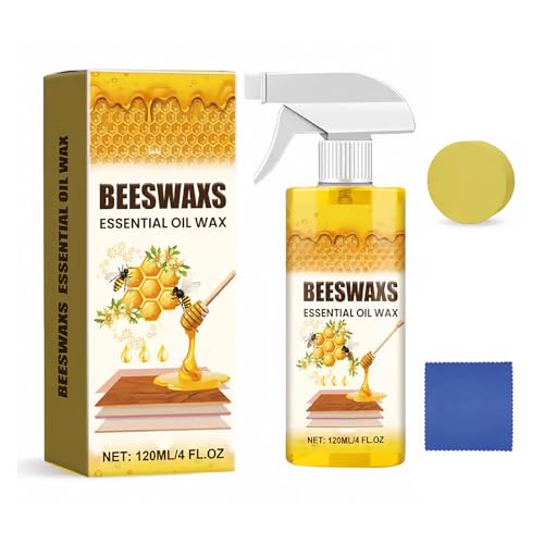 Webahow 2026 Wood Polishing Beeswax Spray Upgrade Natural Furniture Waterproof Polish and Cleaner for Wood Multipurpose Wood Wax Restorer for Floors Cabinets Tables All Wood Types and Colors (1PCS)