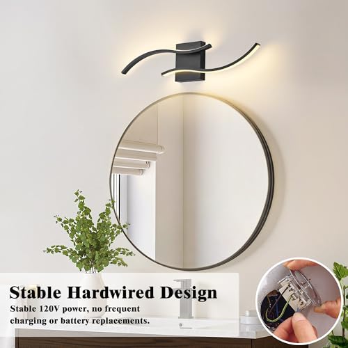Image of KARTOOSH Hardwired LED Vanity Lights for Bathroom