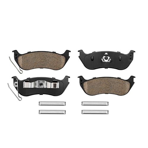 Image of Detroit Axle - Rear Brake Kit for Ford Explorer Mercury Mountaineer | Explorer Sport Trac Disc Rotors Ceramic Brake Pads Replacement 11.85 inch Rotor
