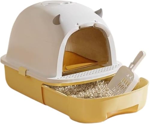 ファリグルット 本体 大型 一体型 グレー 引き出しタイプ 蓋付き 大型 ゆったり おしゃれ 猫砂飛散防止 防臭 折りたたみ シャベル付き 猫トイレ