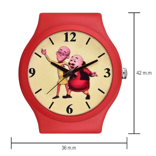 Image of Acnos Character Kid's Happy Colorful Water-Resistant Durable Watch for Boys Kids Boy with Fun Designs Adjustable Strap Positive Messages Watch for Kids
