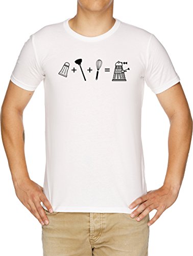 Criba vibradora + Émbolo + Batidor = ¡EXTERMINAR! Camiseta Hombre Blanco