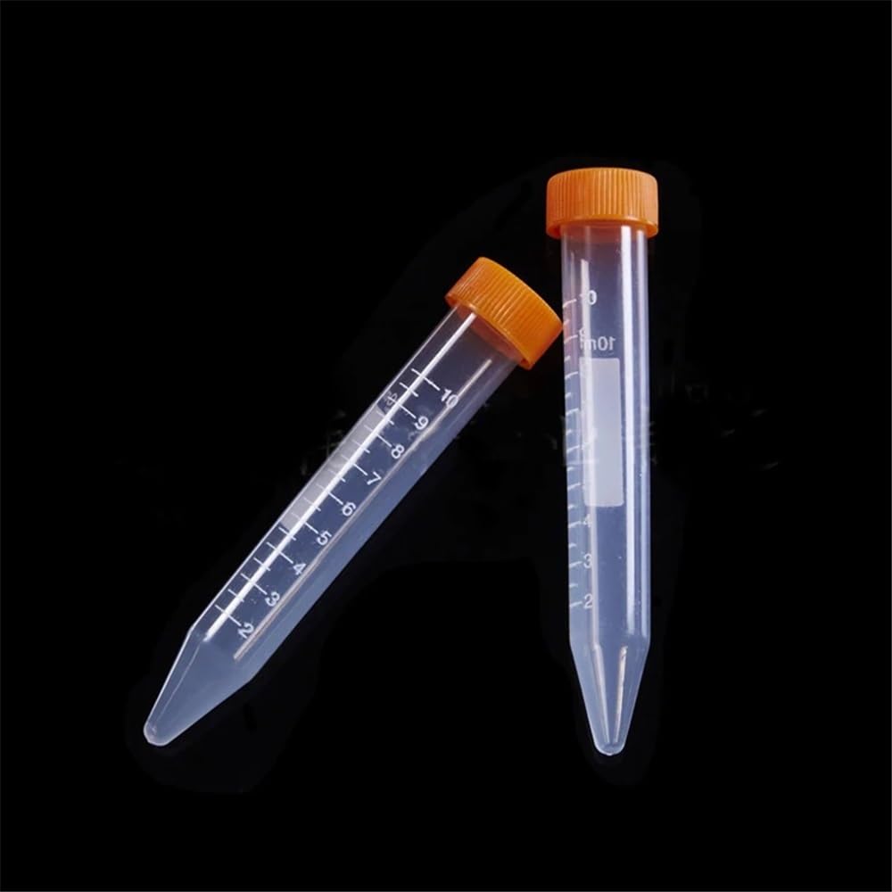 Tamaños de tubos de centrífuga de plástico for laboratorio, tapas de rosca y de presión, recipientes de laboratorio(10mLconnected 200pcs)