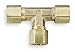 5/8" Compression Brass Union Tee 10PK