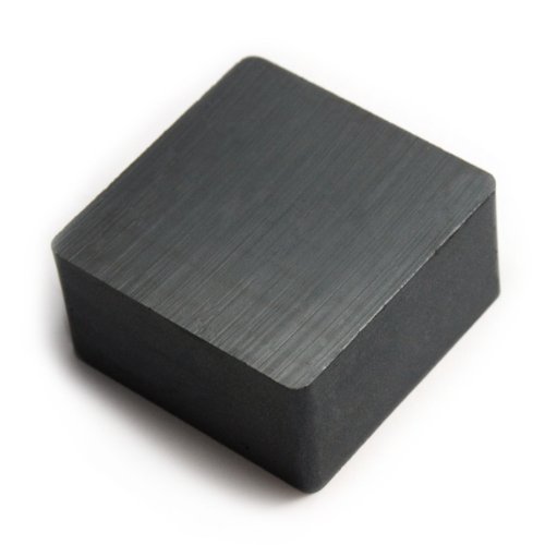 Ceramic Magnets Grade 8 2" x 2" x 1" Block, Package of 1 Hard Ferrite Magnets