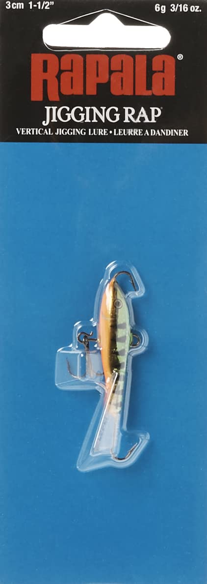 Rapala Jigging Rap 03 Leurre de pêche, 3,8 cm, perche