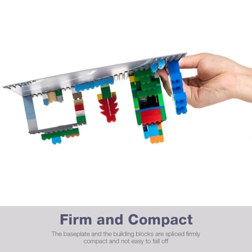 Image of Lekebaby 12 Pack Road Base Plates 10x10 City Street Baseplates, 4 Curve / 4 T Junction / 3 Straight / 1 Junction, Compatible with Major Brands