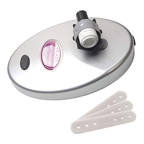 Laza Nail Lacquer Shaker Nails Gel Polish Varnish Adjustable Bottle Shaking Machine Shake Evenly Tools for Nails Art - Sliver Cover