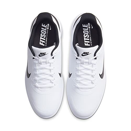 Nike Men's Golf, White Black, 10.5 Au #TOP3