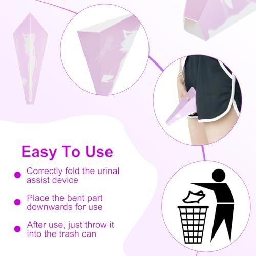 38 Stk Urinella für Frauens,Papier Pipi Trichter Urinierhilfe, Reise Urinal Frauen im Stehen Pinkelhilfe für Frauen Unterwegs,weibliches Papier Urinal Frauens für schwangere Camping Wandern Outdoor