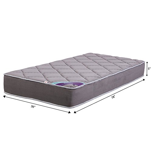 Image of Restolex Spine Smart 5-inch Single Size Coir Mattress (Grey, 78x36x5)