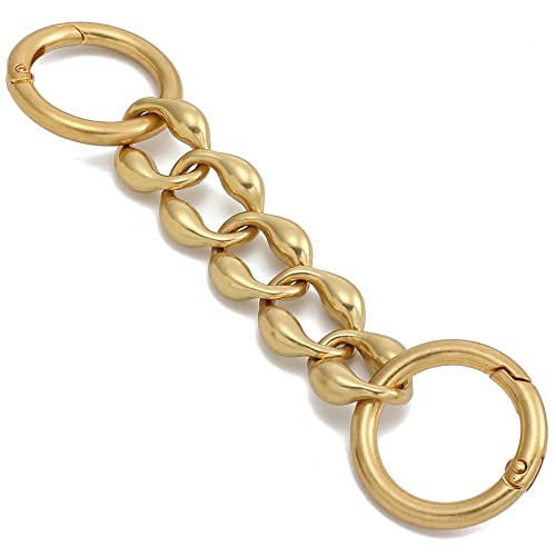 OAikor Purse Strap Extender for Shoulder Strap Extender Bag Short Chain (5.5",Antique Gold)