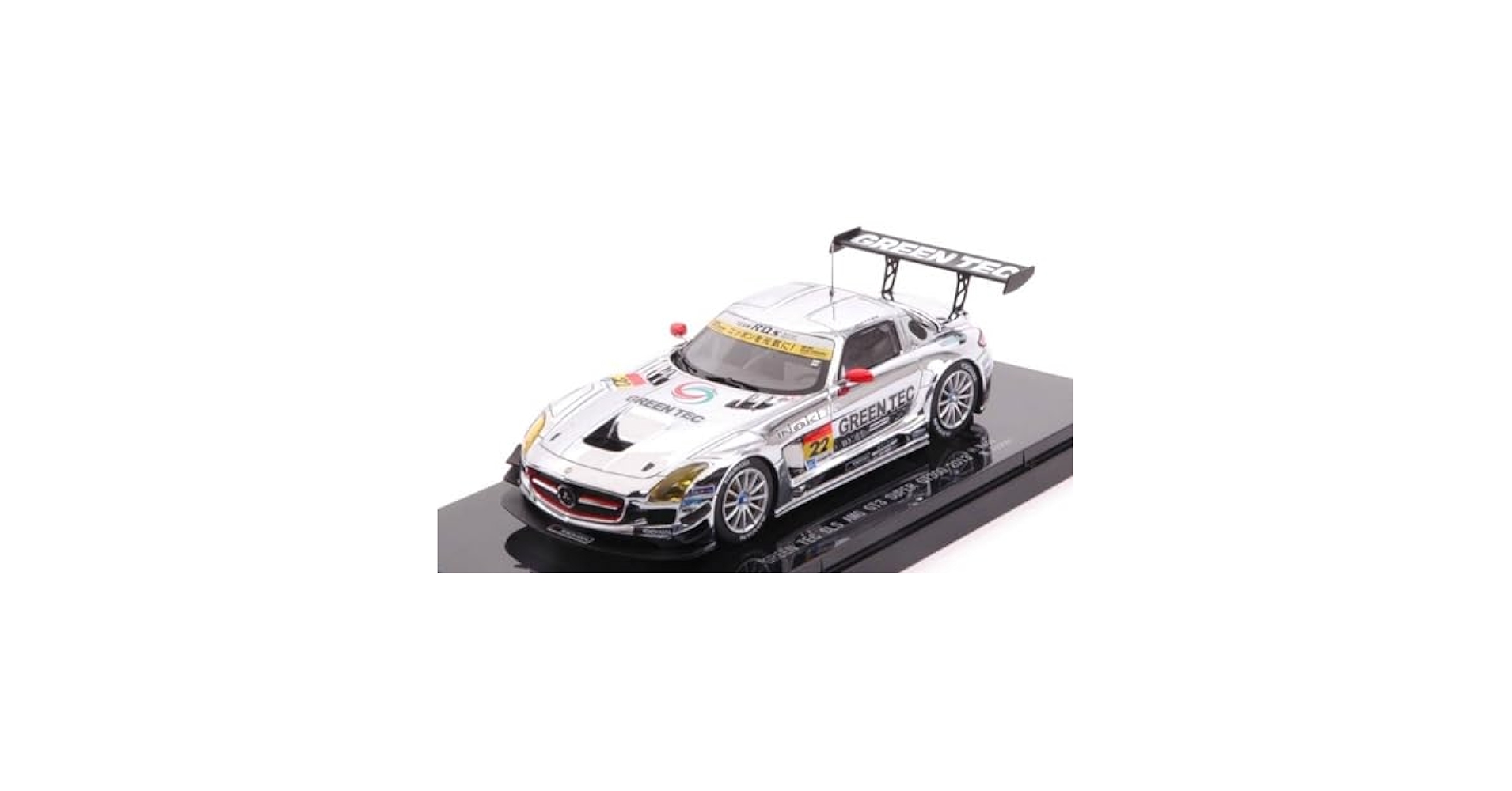 エブロ。1/43GREEN AMG GT3スーパーGT300 2013NO22。 EBBRO 1/43 GREEN TEC SLS AMG GT3 SUPER GT300 2013 No.22