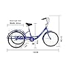 MUCSAH Bikes,Three Wheel Bike, Adult Tricycle Single Speed Adult Trikes 24 inch for Adults with Large Basket for Recreation Shoppipicnics Exercise Men's Women's Cruiser Bike C #1