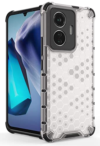 Image of Glasgow Back Case Cover Compatible with IQOO Z6 44W 4G / Vivo T1 44W 4G (Stylish Design) - Transparent