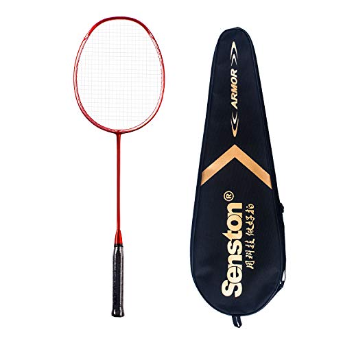 Senston N80 Grafito Raqueta de Bádminton,Badminton Racket de Fibra Carbono,Incluyendo bádminton Bolsa