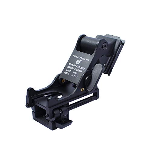 WLXW Helmet Accessories, Tactical Air Gun Military Helmet Installation Kit Helmet NVG Installation Night Vision Goggles PVS14 PVS7,Tan - Image 3