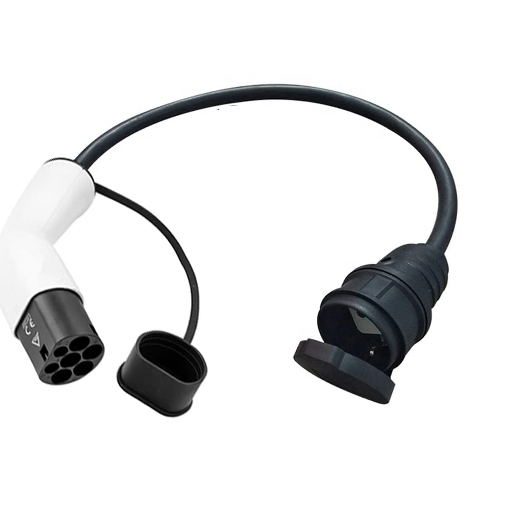 Spina Laterale di Ricarica da Tipo 2 Un Schuko 16A per Auto Elettrica di Tipo 2 Un Presa Schuko Adattatore di Ricarica EV Stazioni di Ricarica per Auto