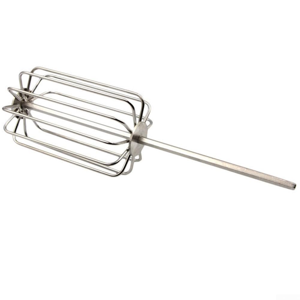 Miscelatore per pastura in acciaio inox con 11 lame per pesca alla carpa, frusta per esca resistente per miscelare e distribuire aromi uniformi, strumento portatile argento, 11 x 43 cm