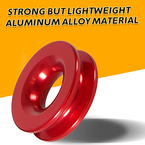 Yiuiy 41000 Lb Winch Soft Shackle Recovery Ring Kits Winch Snatch Recovery Ring Compatible With Utv Atv Suv Truck Red #TOP3