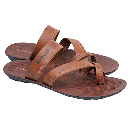 Image of Walkaroo Gents Tan Sandal (WG5340) 6 UK