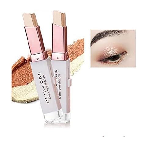 6 Farben Lidschattenstift, Doppelfarben Lidschattenstift Glitter Shimmer Lidschattenstift Farbverlauf Lidschatten Wasserdicht Langlebiger Lidschatten Matt Lidschattenstift #02 Cover