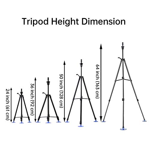 image for Dansee Wig Stand Tripod, Metal Mannequin Head Stand Adjustable 24
