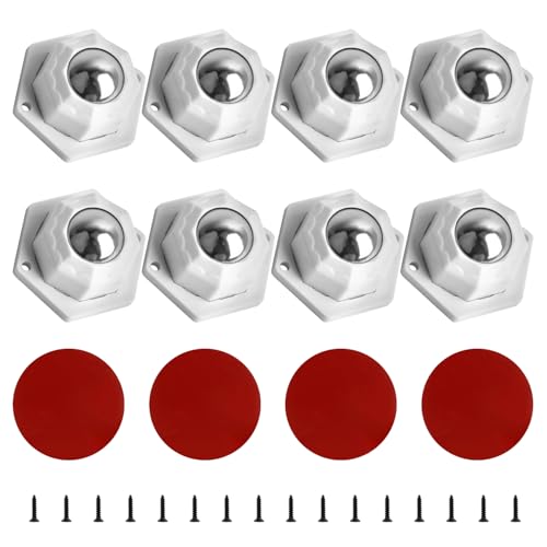 YSDMY rueda para muebles de 20 mm, ruedas autoadhesivas 360 grados para electrodomésticos de cocina, pequeñas ruedas para muebles, caja de basura