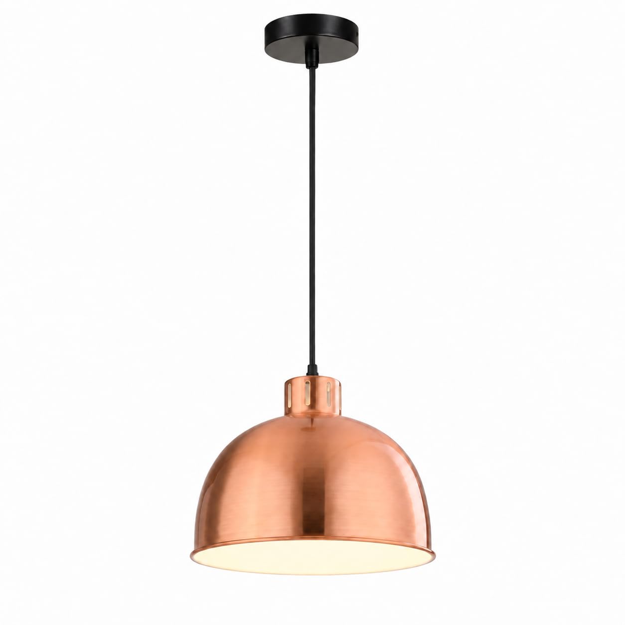 Lampadario in rame, paralume in metallo | Lampada a sospensione moderna in ottone, adatta a isole cucina e sale da pranzo.